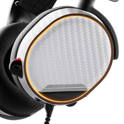 White Carbon Fiber Specialty Texture Material SteelSeries Arctis 3 Skin